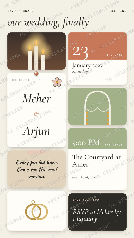 The Pinterest Dump: watermarked Wedding invitation preview